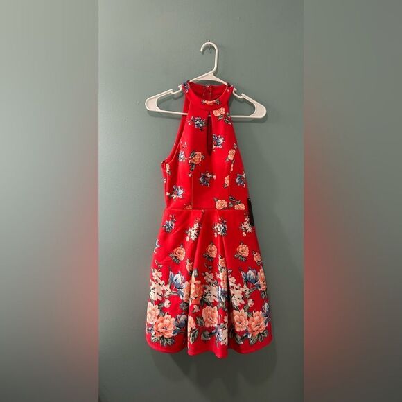 NWT … JODI KRISTOPHER “Size: 5” Floral Dress - Picture 1 of 4